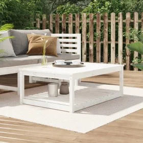 Garden table solid white pine wood 121x82.5x45 cm by vidaXL, Garden tables - Ref: Foro24-824149, Price: 136,83 €, Discount: %