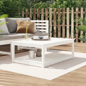 Gartentisch aus massivem weißem Kiefernholz 121x82,5x45 cm von vidaXL, Gartentische - Ref: Foro24-824149, Preis: 138,71 €, Ra...