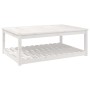 Mesa de jardín madera maciza pino blanco 121x82,5x45 cm de vidaXL, Mesas de jardín - Ref: Foro24-824149, Precio: 134,73 €