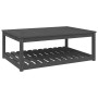 Garden table solid gray pine wood 121x82.5x45 cm by vidaXL, Garden tables - Ref: Foro24-824150, Price: 151,86 €, Discount: %