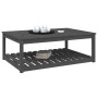 Garden table solid gray pine wood 121x82.5x45 cm by vidaXL, Garden tables - Ref: Foro24-824150, Price: 151,86 €, Discount: %