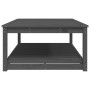 Garden table solid gray pine wood 121x82.5x45 cm by vidaXL, Garden tables - Ref: Foro24-824150, Price: 151,86 €, Discount: %