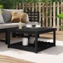 Mesa de jardín madera maciza pino negro 82,5x82,5x45 cm de vidaXL, Mesas de jardín - Ref: Foro24-824145, Precio: 82,61 €