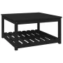 Mesa de jardín madera maciza pino negro 82,5x82,5x45 cm de vidaXL, Mesas de jardín - Ref: Foro24-824145, Precio: 113,84 €, De...