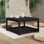Garden table solid black pine wood 82.5x82.5x45 cm by vidaXL, Garden tables - Ref: Foro24-824145, Price: 113,84 €, Discount: %