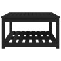 Gartentisch aus massivem schwarzem Kiefernholz 82,5 x 82,5 x 45 cm von vidaXL, Gartentische - Ref: Foro24-824145, Preis: 111,...