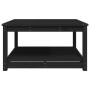 Gartentisch aus massivem schwarzem Kiefernholz 82,5 x 82,5 x 45 cm von vidaXL, Gartentische - Ref: Foro24-824145, Preis: 111,...