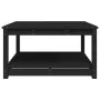 Gartentisch aus massivem schwarzem Kiefernholz 82,5 x 82,5 x 45 cm von vidaXL, Gartentische - Ref: Foro24-824145, Preis: 113,...