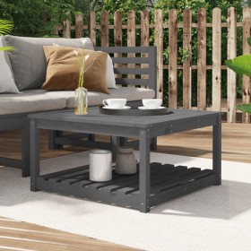 Gartentisch aus massiver Kiefer grau 82,5x82,5x45 cm von vidaXL, Gartentische - Ref: Foro24-824143, Preis: 115,19 €, Rabatt: %