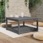 Solid pine gray garden table 82.5x82.5x45 cm by vidaXL, Garden tables - Ref: Foro24-824143, Price: 115,19 €, Discount: %