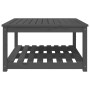 Solid pine gray garden table 82.5x82.5x45 cm by vidaXL, Garden tables - Ref: Foro24-824143, Price: 115,19 €, Discount: %