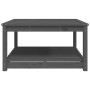 Solid pine gray garden table 82.5x82.5x45 cm by vidaXL, Garden tables - Ref: Foro24-824143, Price: 115,19 €, Discount: %