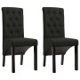 Dining chairs 2 units of black fabric by vidaXL, dining chairs - Ref: Foro24-248991, Price: 188,25 €, Discount: %
