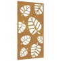 Corten steel garden wall ornament leaf design 105x55 cm by vidaXL, Posters, prints and visual art - Ref: Foro24-824488, Price...
