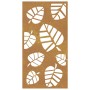 Corten steel garden wall ornament leaf design 105x55 cm by vidaXL, Posters, prints and visual art - Ref: Foro24-824488, Price...
