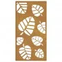 Corten steel garden wall ornament leaf design 105x55 cm by vidaXL, Posters, prints and visual art - Ref: Foro24-824488, Price...