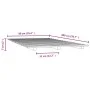Estructura de cama madera maciza de pino gris 90x200 cm de vidaXL, Camas y somieres - Ref: Foro24-824550, Precio: 94,13 €, De...