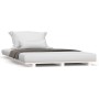 Estructura de cama madera maciza de pino blanco 90x200 cm de vidaXL, Camas y somieres - Ref: Foro24-824549, Precio: 79,22 €, ...