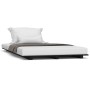 Estructura de cama madera maciza de pino negro 90x200 cm de vidaXL, Camas y somieres - Ref: Foro24-824552, Precio: 65,61 €, D...