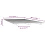 Estructura de cama madera maciza de pino negro 90x200 cm de vidaXL, Camas y somieres - Ref: Foro24-824552, Precio: 65,61 €, D...