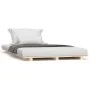 Solid pine wood bed frame 90x200 cm by vidaXL, Beds and slatted bases - Ref: Foro24-824548, Price: 66,38 €, Discount: %