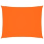 Toldo de vela rectangular tela Oxford naranja 3,5x5 m