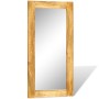 Espejo rectangular de pared con marco de madera maciza 120 x 60