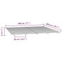 Estructura de cama madera maciza de pino blanco 180x200 cm de vidaXL, Camas y somieres - Ref: Foro24-824584, Precio: 131,76 €...