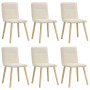 Sillas de comedor 6 unidades lino