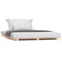 Estructura de cama madera maciza de pino 135x190 cm de vidaXL, Camas y somieres - Ref: Foro24-824608, Precio: 95,38 €, Descue...