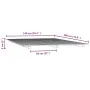 Estructura de cama de madera maciza de pino blanco 140x190 cm de vidaXL, Camas y somieres - Ref: Foro24-824604, Precio: 111,4...