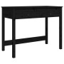 Solid black pine wood desk with drawers 100x50x78 cm by vidaXL, Desks - Ref: Foro24-824647, Price: 126,60 €, Discount: %