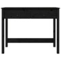 Solid black pine wood desk with drawers 100x50x78 cm by vidaXL, Desks - Ref: Foro24-824647, Price: 126,60 €, Discount: %
