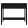 Solid black pine wood desk with drawers 100x50x78 cm by vidaXL, Desks - Ref: Foro24-824647, Price: 124,84 €, Discount: %