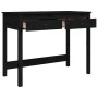 Solid black pine wood desk with drawers 100x50x78 cm by vidaXL, Desks - Ref: Foro24-824647, Price: 126,60 €, Discount: %