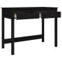 Solid black pine wood desk with drawers 100x50x78 cm by vidaXL, Desks - Ref: Foro24-824647, Price: 124,84 €, Discount: %