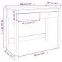 Schreibtisch mit Schubladen aus massivem weißem Kiefernholz, 100 x 50 x 78 cm von vidaXL, Schreibtische - Ref: Foro24-824644,...