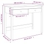 Schreibtisch mit Schubladen aus massivem weißem Kiefernholz, 100 x 50 x 78 cm von vidaXL, Schreibtische - Ref: Foro24-824644,...