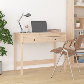 Escritorio con cajones madera maciza de pino 100x50x78 cm de vidaXL, Escritorios - Ref: Foro24-824643, Precio: 104,91 €, Desc...