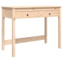 Schreibtisch aus massivem Kiefernholz mit Schubladen 100x50x78 cm von vidaXL, Schreibtische - Ref: Foro24-824643, Preis: 96,5...