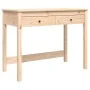 Schreibtisch aus massivem Kiefernholz mit Schubladen 100x50x78 cm von vidaXL, Schreibtische - Ref: Foro24-824643, Preis: 102,...