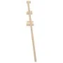 Solid pine wood bathroom shelf 63.5x32x179 cm by vidaXL, Towel racks - Ref: Foro24-824653, Price: 50,42 €, Discount: %
