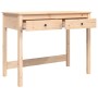 Schreibtisch aus massivem Kiefernholz mit Schubladen 100x50x78 cm von vidaXL, Schreibtische - Ref: Foro24-824643, Preis: 96,5...