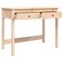 Schreibtisch aus massivem Kiefernholz mit Schubladen 100x50x78 cm von vidaXL, Schreibtische - Ref: Foro24-824643, Preis: 102,...