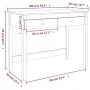 Schreibtisch aus massivem Kiefernholz mit Schubladen 100x50x78 cm von vidaXL, Schreibtische - Ref: Foro24-824643, Preis: 102,...