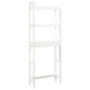 Solid white pine wood bathroom shelf 63x26x171 cm by vidaXL, Towel racks - Ref: Foro24-824659, Price: 86,16 €, Discount: %
