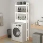 Solid white pine wood bathroom shelf 63x26x171 cm by vidaXL, Towel racks - Ref: Foro24-824659, Price: 86,16 €, Discount: %