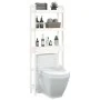Estante de baño madera maciza de pino blanco 63x26x171 cm de vidaXL, Toalleros - Ref: Foro24-824659, Precio: 86,16 €, Descuen...