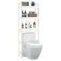 Estante de baño madera maciza de pino blanco 63x26x171 cm de vidaXL, Toalleros - Ref: Foro24-824659, Precio: 87,34 €, Descuen...