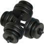 Hantelbank und faltbare Gewichte für das Heimfitnessstudio von vidaXL, Gewichthebermaschinen - Ref: Foro24-270166, Preis: 497...